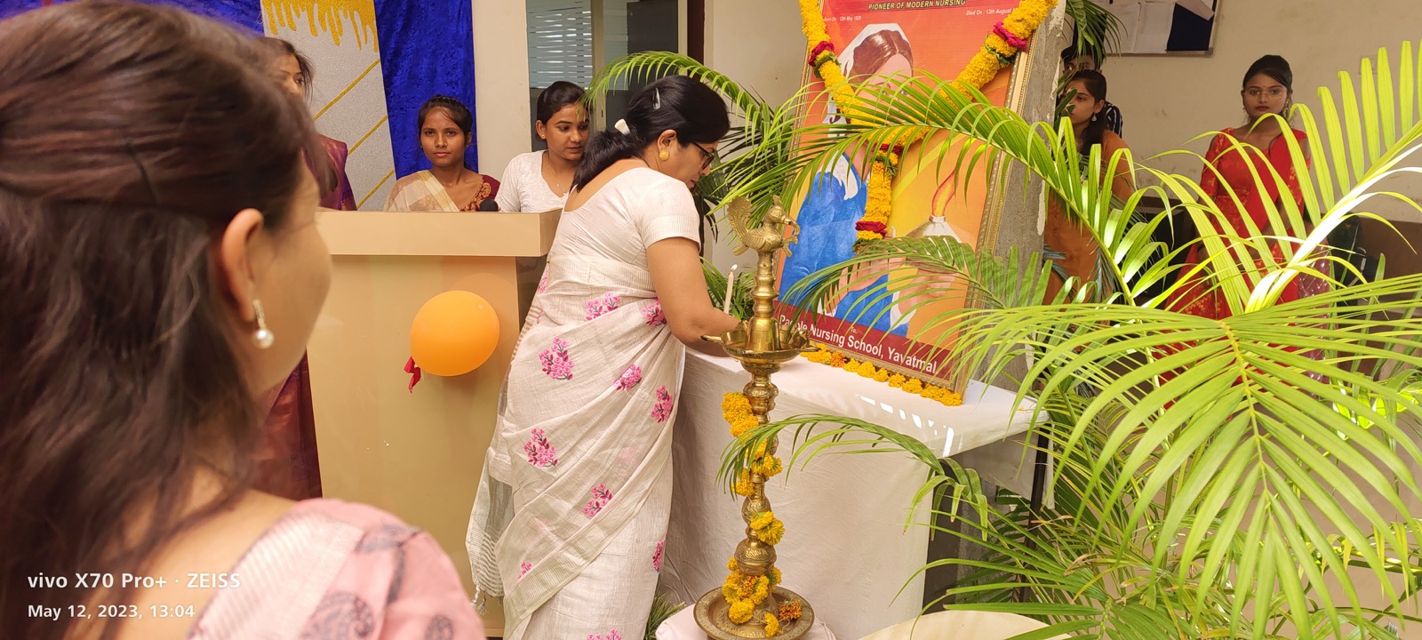 College ceremony and student activity